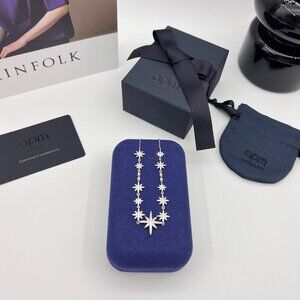 APM Monaco Silver Starburst Necklace